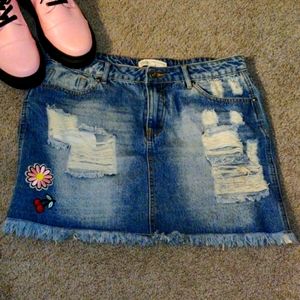 AWESOME DENIM SKIRT NO STRETCH
